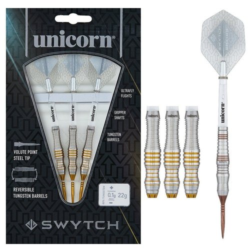 Unicorn Unicorn Swytch Gold 80% Freccette Steel Darts