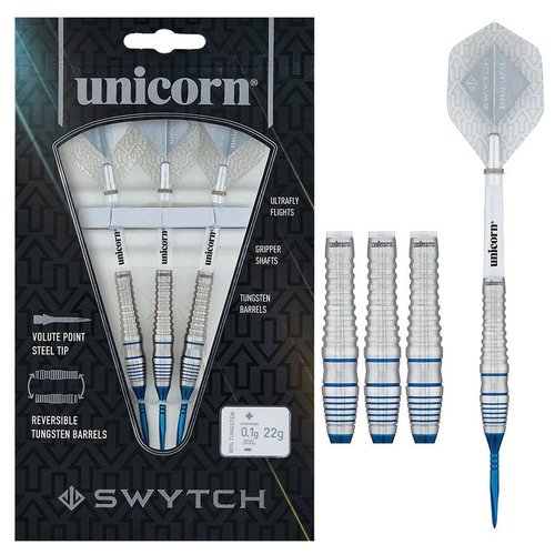 Unicorn Unicorn Swytch Blue 80% Freccette Steel Darts