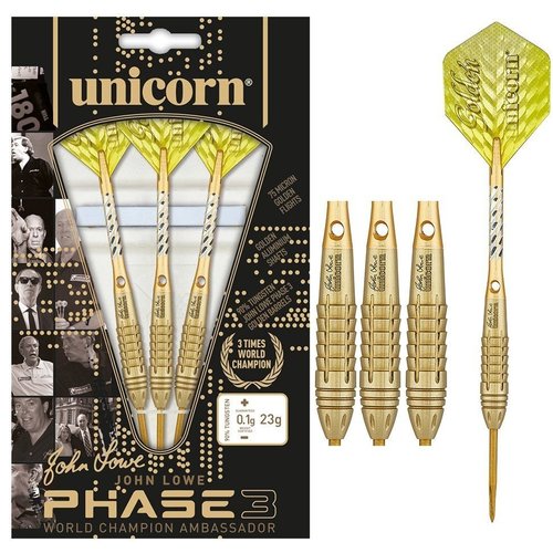 Unicorn Unicorn John Lowe Phase 3 90% Freccette Steel Darts