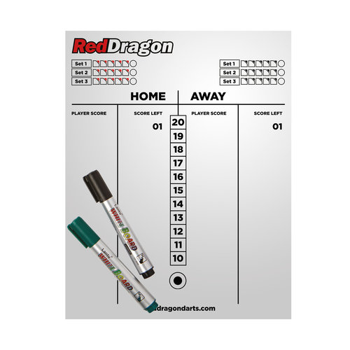 Red Dragon Red Dragon Dry Wipe Score Board