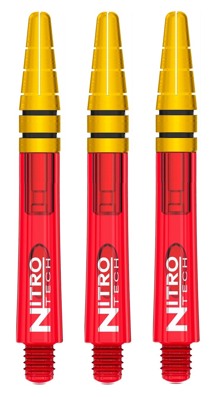 Red Dragon Nitrotech - Set Da 3 Confezioni (9 Freccette Totali) Con Aste Colorate E Cartine Punteggiate - Foto 8