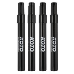 KOTO Whiteboard Marker Black 4pcs