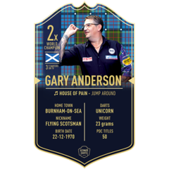 Ultimate Darts Card Gary Anderson
