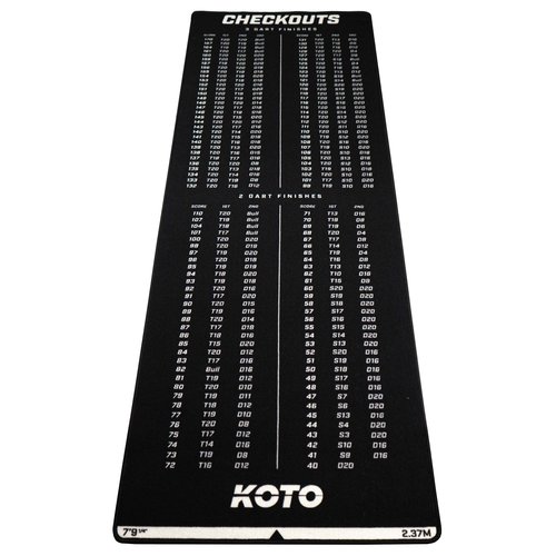 KOTO Tappeto per freccette KOTO Carpet Checkout 237 x 80 cm
