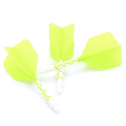 CUESOUL Cuesoul - ROST T19 Integrated Dart Flights - Big Wing - Green White