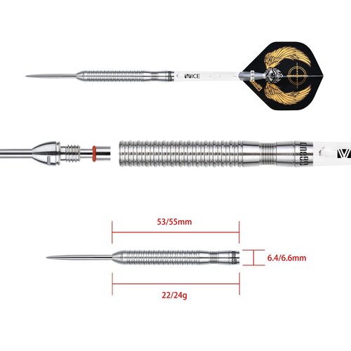 ONE80 ONE80 R2 Interchange RE-Negade 90% Freccette Steel Darts