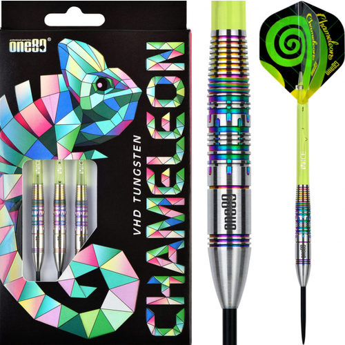 ONE80 ONE80 Chameleon Peridot 90% Freccette Steel Darts