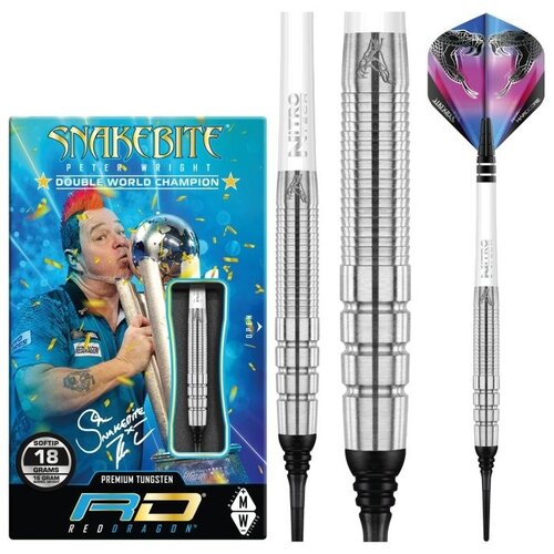Red Dragon Red Dragon Peter Wright Snakebite PL15 90% Freccette Soft Darts