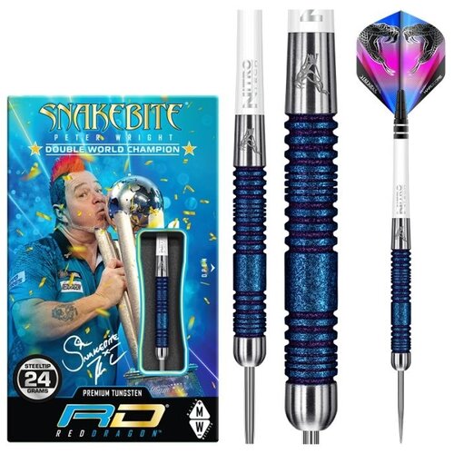 Red Dragon Red Dragon Peter Wright Snakebite Euro 11 Blue Element Freccette Steel Darts