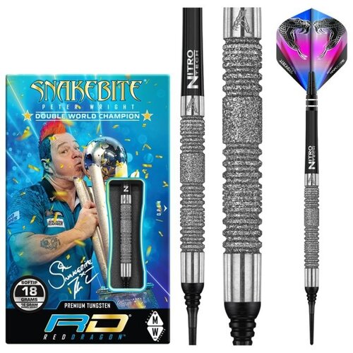 Red Dragon Red Dragon Peter Wright Snakebite 11 Element 85% Freccette Soft Darts