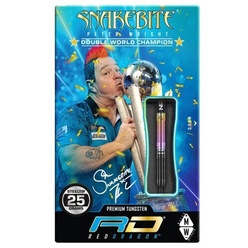 Red Dragon Red Dragon Peter Wright Snakebite World Champion 2020 Edition Freccette Steel Darts
