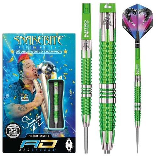 Red Dragon Red Dragon Peter Wright Snakebite Mamba 2 90% Freccette Steel Darts