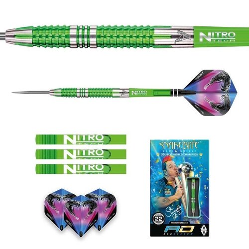Red Dragon Red Dragon Peter Wright Snakebite Mamba 2 90% Freccette Steel Darts