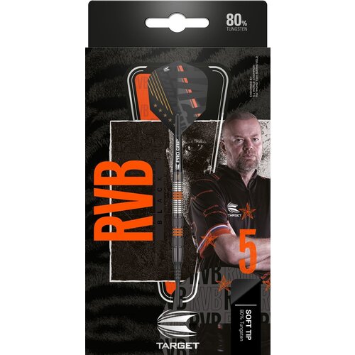 Target Target Raymond van Barneveld RVB 80% Black Freccette Soft Darts