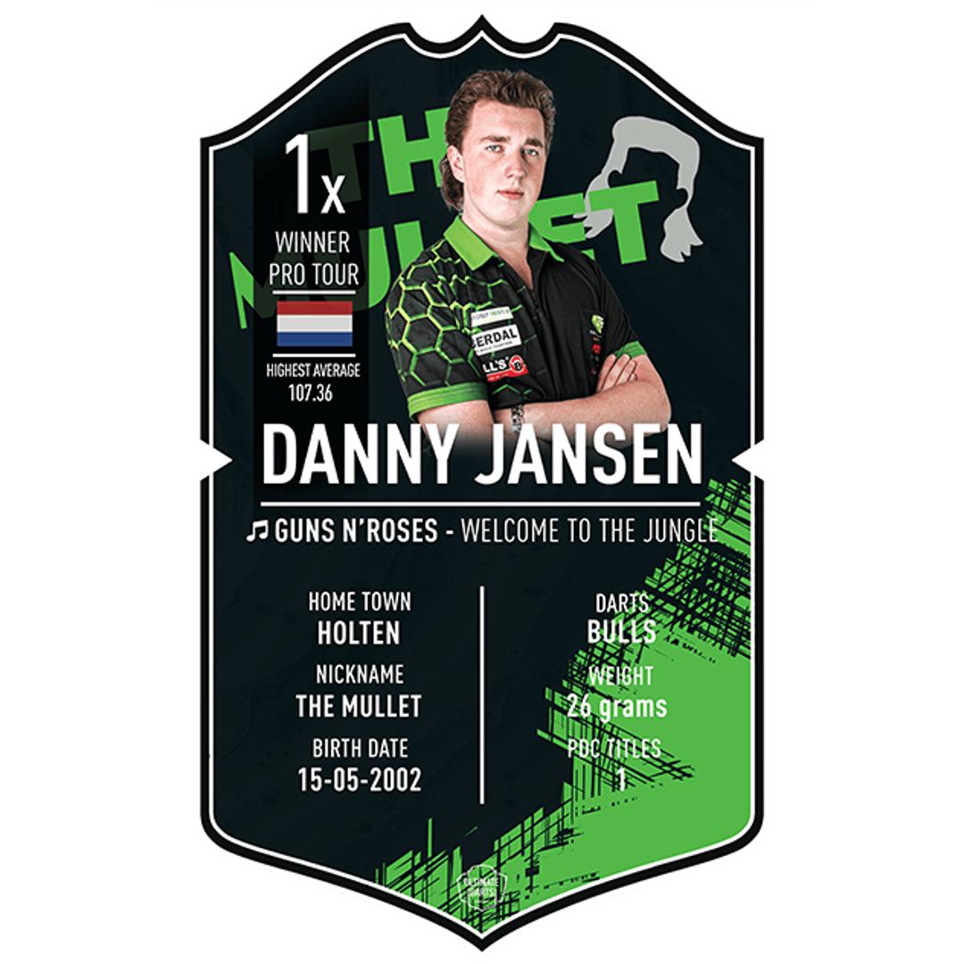 Ultimate Darts Card Danny Jansen