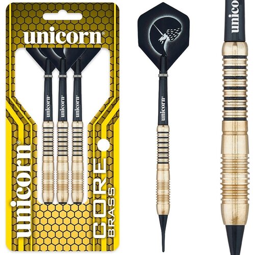 Unicorn Unicorn Core Shape 2 Brass - Gold Freccette Soft Darts