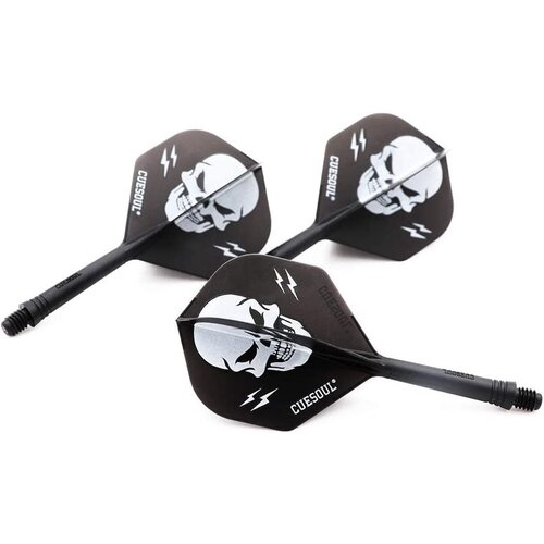 CUESOUL Cuesoul - ROST Integrated Dart Flights - LOVEone - Black