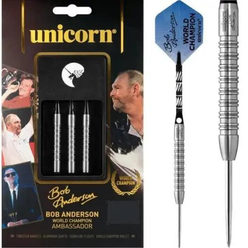 Unicorn Unicorn World Champion Bob Anderson 90% Tungsten Freccette Steel Darts