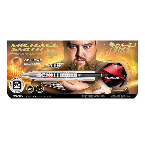 Shot Shot Michael Smith Achieve 90% Freccette Steel Darts