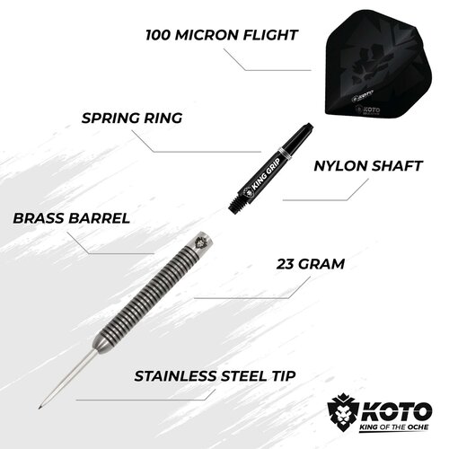 KOTO KOTO Forma 90% Freccette Steel Darts