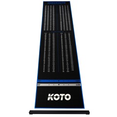 Tappeto per freccette KOTO Carpet Checkout Blue + Oche 285 x 80cm