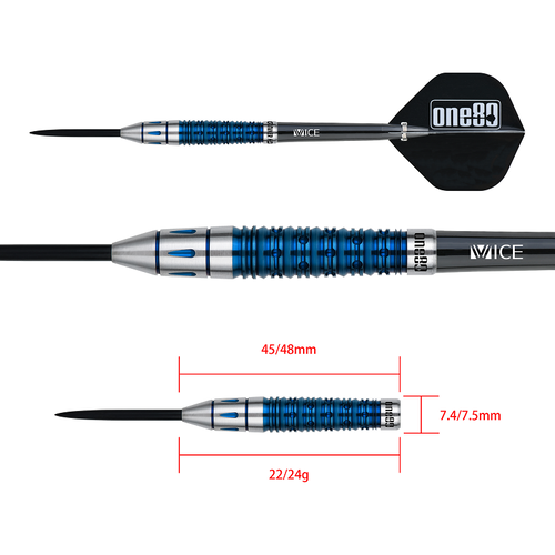 ONE80 ONE80 Gunner Lourence Ilagan HD 80% Freccette Steel Darts