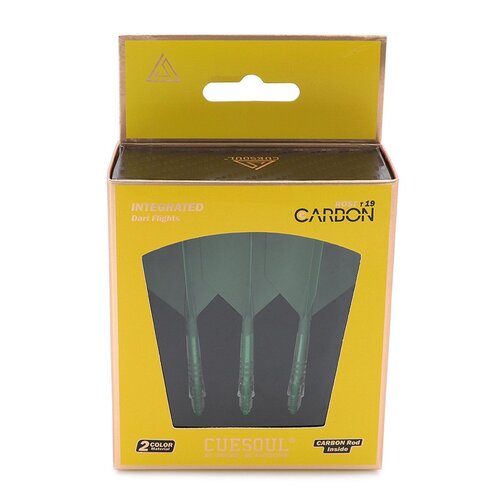 CUESOUL Cuesoul ROST T19 Integrated Dart Flights Big Wing Carbon Green