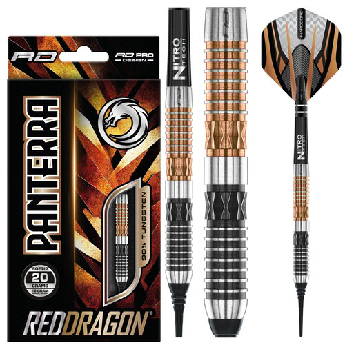 Red Dragon Red Dragon Panterra 90% Freccette Soft Darts