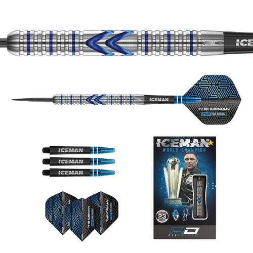 Red Dragon Red Dragon Gerwyn Price Iceman Midnight 90% Freccette Steel Darts