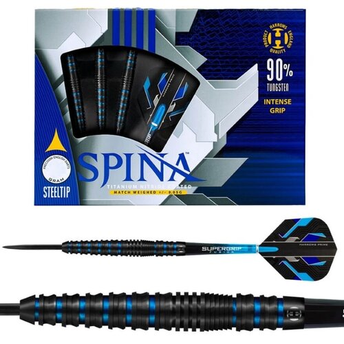Harrows Harrows Spina Black & Blue 90% Freccette Steel Darts