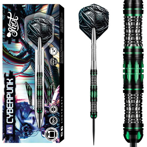 Shot Shot AI Cyberpunk 90% Freccette Steel Darts