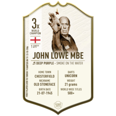 Ultimate Darts Card Immortals John Lowe