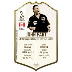 Ultimate Darts Card Immortals John Part