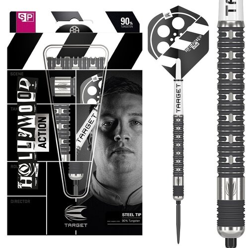 Target Target Chris Dobey Hollywood Action Swiss Point 90% Freccette Steel Darts