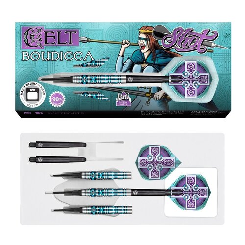 Shot Shot Celt Boudicca 90% Freccette Soft Darts