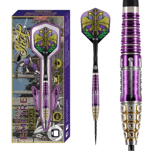 Shot Shot Roman Empire Caesar 95% Freccette Steel Darts