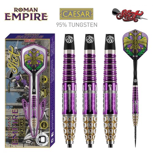 Shot Shot Roman Empire Caesar 95% Freccette Steel Darts