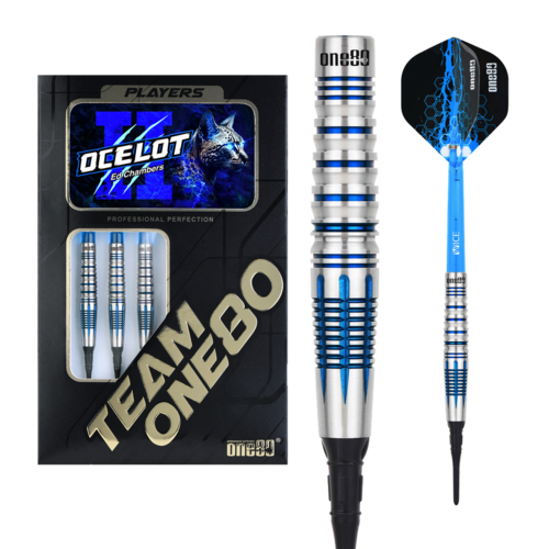 ONE80 ONE80 Ed Chambers V2 Blue 90%  Freccette Soft Darts