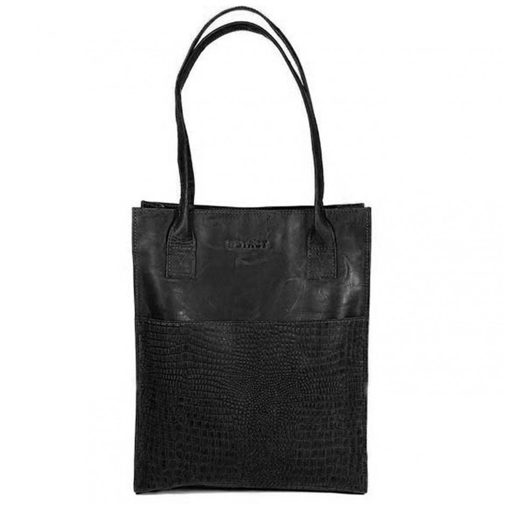 DSTRCT BAG ALLIGATOR GREEK - BLACK