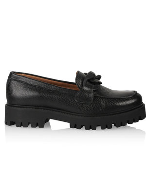 DWRS label MILAS CHAIN LOAFERS- BLACK