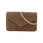 LAURIE SUEDE BAG - TAUPE LOTZ & LOT LAURIE SUEDE BAG - TAUPE