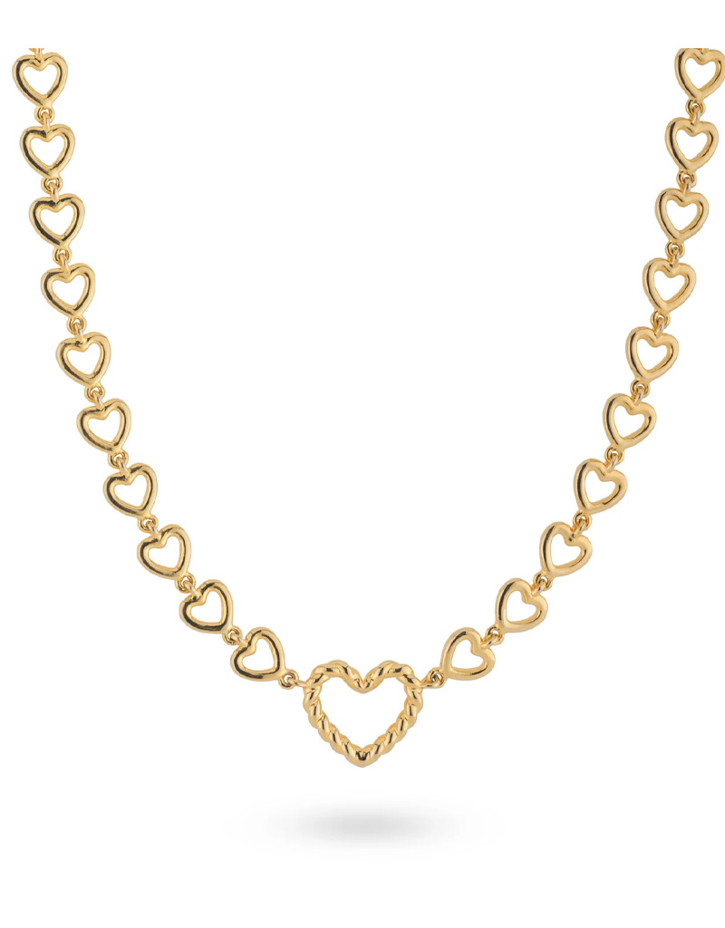 24Kae Heart chain necklace gold LOTZ & LOT