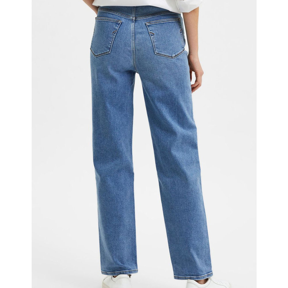 Selected Femme STRAIGHT FIT JEANS - MEDIUM BLUE