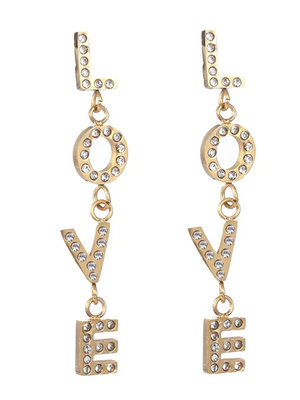 Day & Eve LOVE DROP EARRING - GOLD