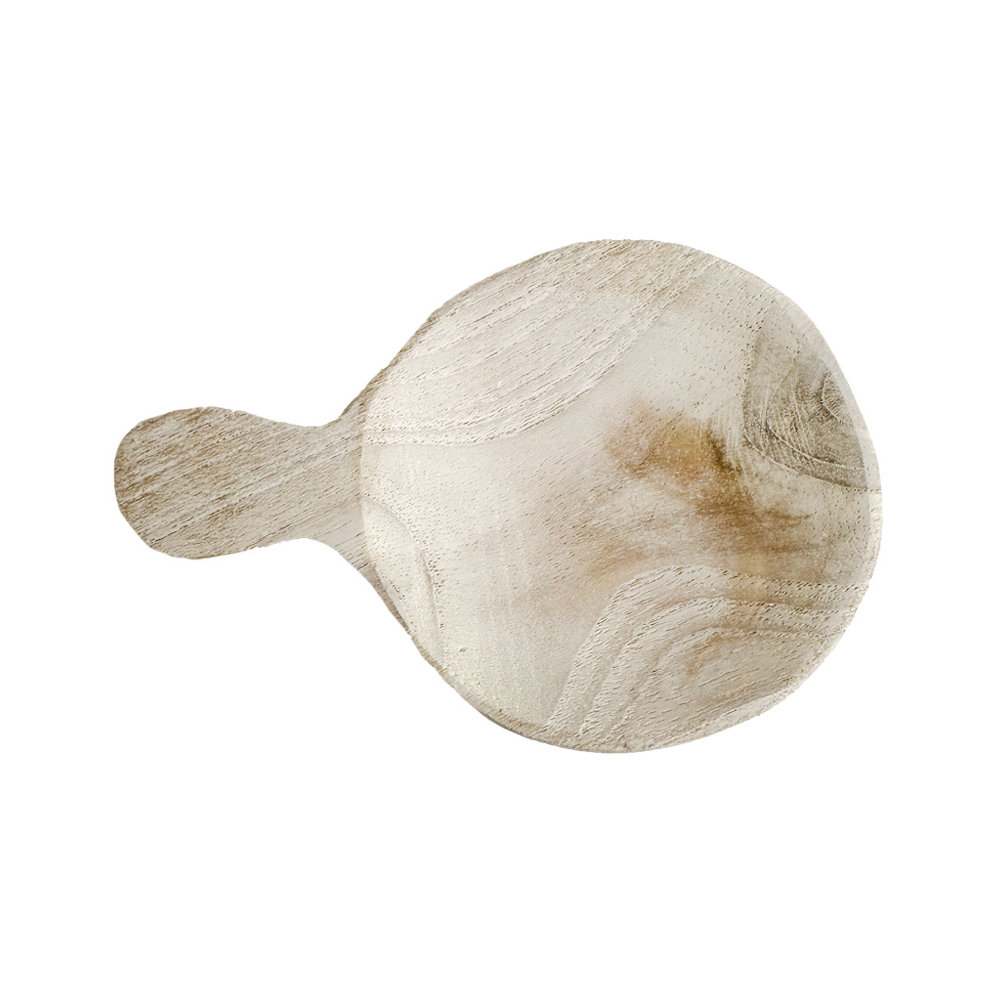 LOTZ & LOT SCHAALTJE HOUT SPOON - WHITE