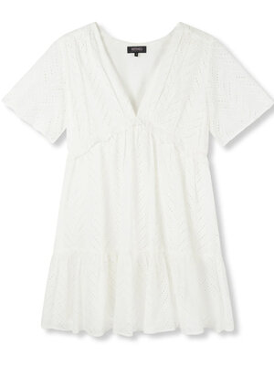 Refined Department NOOR WOVEN DRESS - OFF WHITE