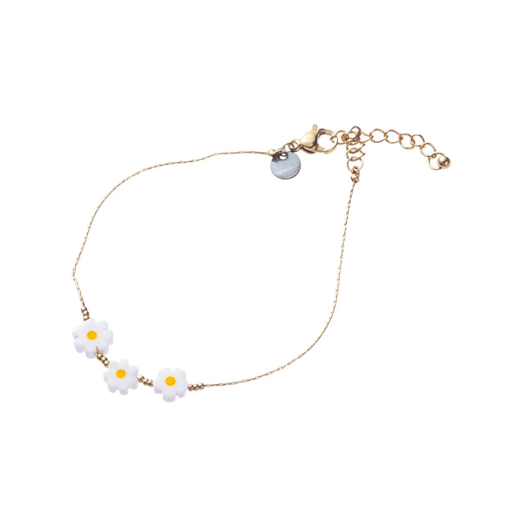 Day & Eve 3 DAISIES BRACELET - GOLD