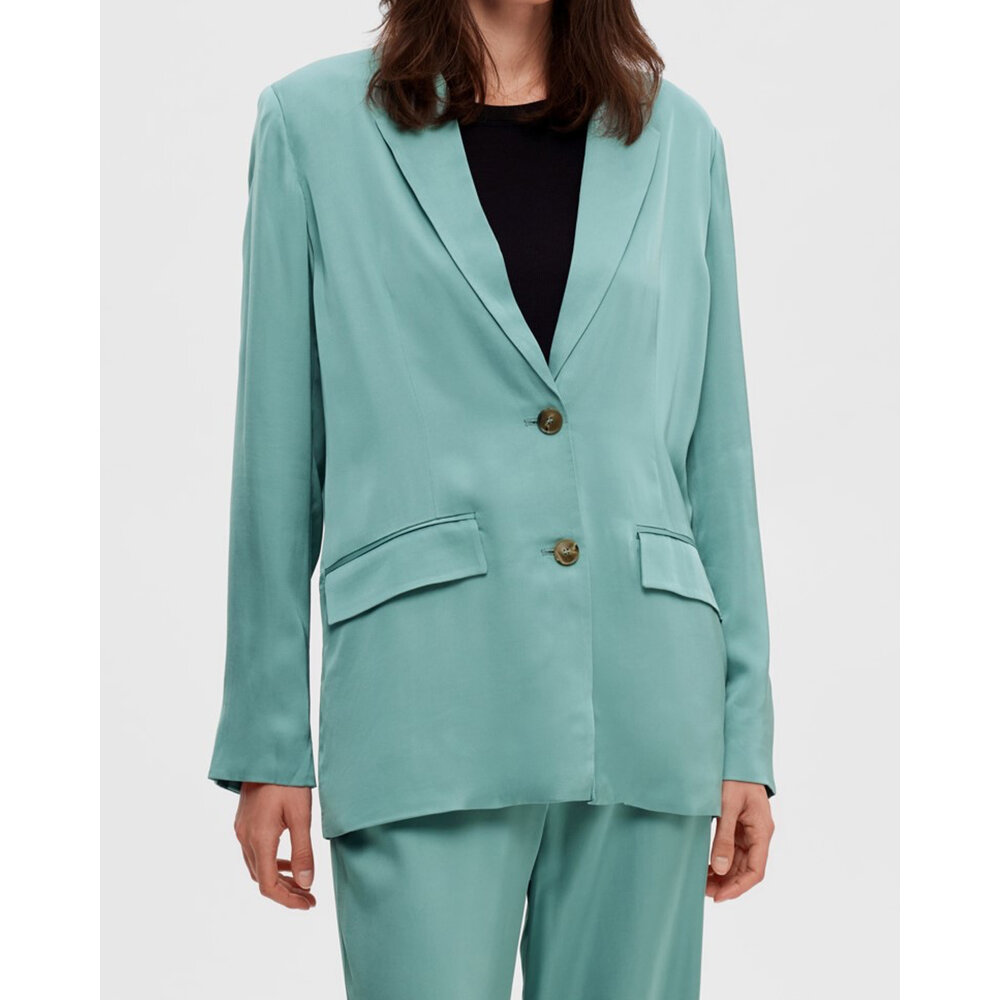 Selected Femme AGNE RELAXED BLAZER - PASTEL TURQUOISE