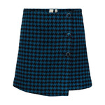 Y.A.S VIMMA SKIRT - BLACK/BLUE