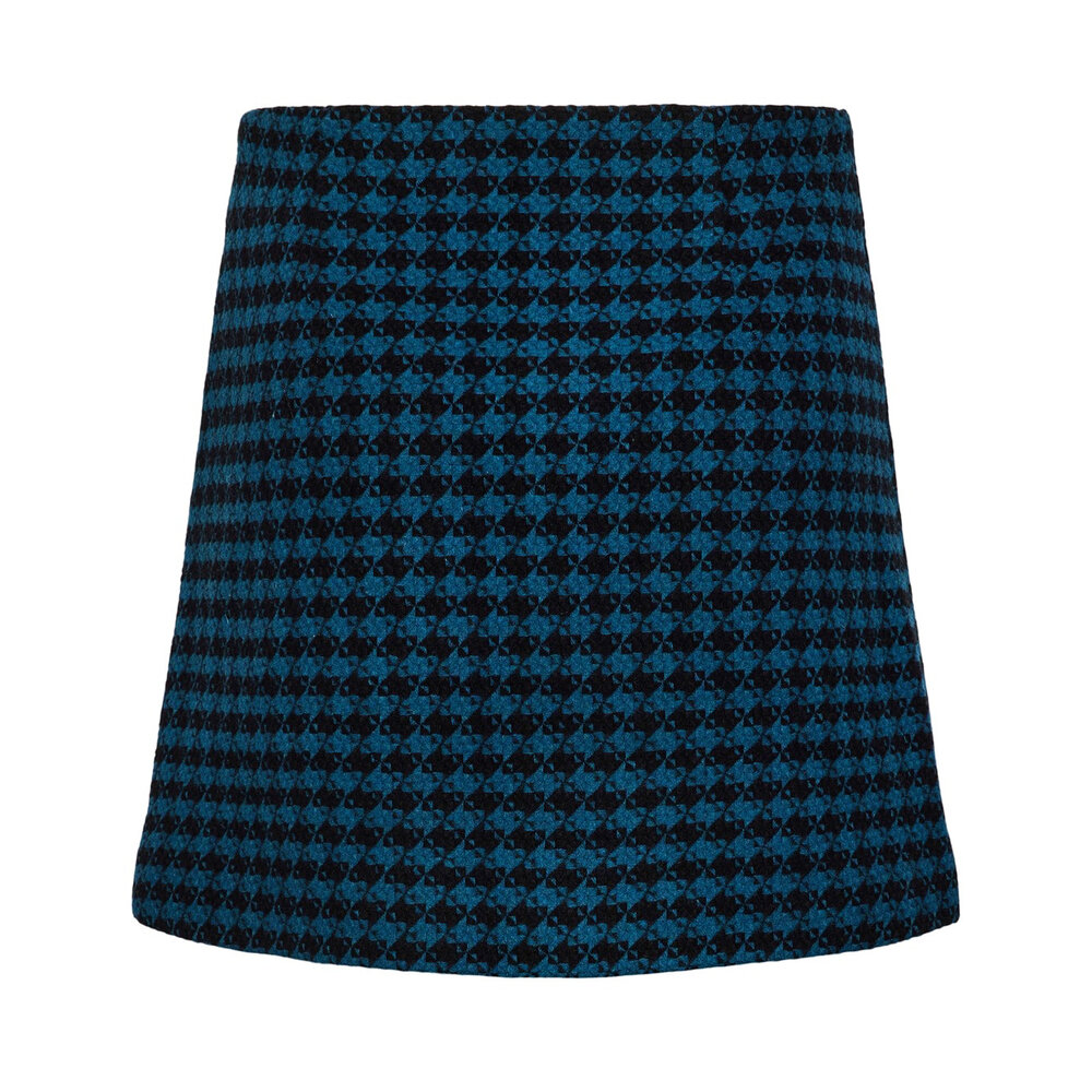 Y.A.S VIMMA SKIRT - BLACK/BLUE